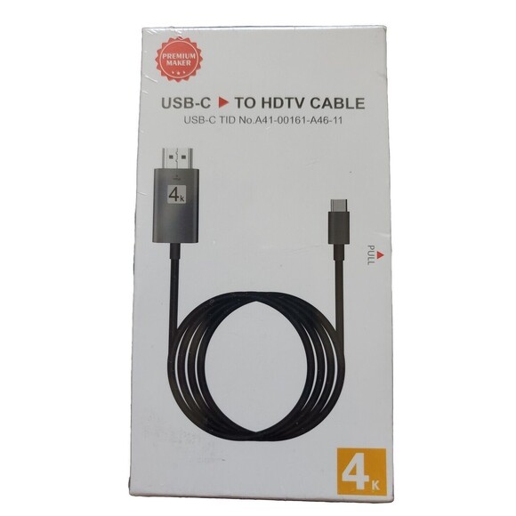 USB-C to HDMI cable 4K Type C USB to HDMI Adapter Converter with PD charging NEW - Picture 2 of 6